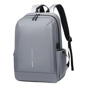 BAG006 GRIS - MOCHILA PU