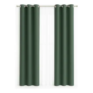 Dakota Cortinas De 2.6 M X 1.4 M Color Verde - Pack Por 2